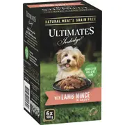 Ultimates Indulge Wet Dog Food Lamb Mince In Gravy Dog Food 100g x 6 pack
