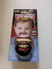 BILLY BOB VAMPIRE FAKE Teeth PACIFIER novelty baby teether NEW