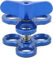 XhWser Three Hole Closed Butterfly Clip Dive Gear Fill Light Stand One Inch Sports Camera Photography Blue Premium and Durable New Replacement Parts for GOPRO11/10