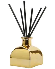 Vivience Square Gold Reed Diffuser - in Iris & Rosein