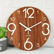 12" Luminous Quartz Wall Clock Silent Glow In the Dark Non-Ticking Home Decor