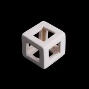 Aquarium Decor Ceramic Cubic Cave House for Betta Cichlid Hiding Rest Spawning