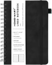 Lined Spiral Journal Notebook for Women & Men, 160 Pages, 100 GSM Paper,Colle...