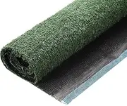 uxcell Artificial Grass Turf Mat 79x20 Inch (200x50cm) Fake Grass Carpet for Outdoor Indoor Garden Lawn Decoration Sports Venues Patio Rug, Army Green / 1cm Thickness