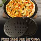 Steel Pizza Pan with Holes 32CM Pizza Tray Baking Tray Non-stick Pizza