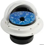 RIVIERA Boat Marine High Speed Compass 4" 100mm White/Blue