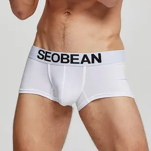 SEOBEAN 純白素色四角褲