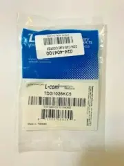 L-Com TDG1026KC5 Unshielded RJ45 CAT5E Keystone Feed-thru. 024-404100 New OEM