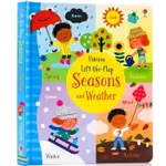 USBORNE LIFT THE FLAP SEASONS 和 WEATHER USBORNE 的書