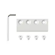 Rolltrak Matte White Barn Door Track Joiner