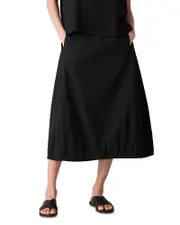 Eileen Fisher Lantern Textured Midi Skirt