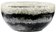 Black Tourmaline & Clear Quartz Orgone Bowl - 2" Inches