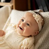 在飛比找momo購物網優惠-【Amorosa Mamma有機棉】日本製 有機棉 嬰兒髮帶