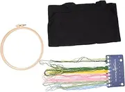 Anneome Canvas Tote Bag Bag Embroidery Thread for DIY Craft