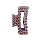 Culturesse Raya Retro 10cm Large Hair Claw/Crab Women's Accessory Checkered