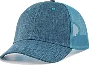 [Generic] Snapback Trucker Hat Mesh Baseball Cap Adjustable Work Ball Caps for Men Women