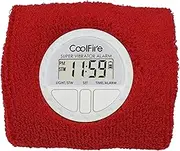Coolfire Vibrating Alarm Clock - Silent Wristband Watch for Deep Sleepers, Shock Bracelet With Vibration (Red)