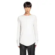 [ANN DEMEULEMEESTER] Leo Layered Serafino Top Off-white