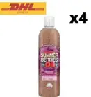 WATSONS Summer Berries ENERGISING Exfoliating Body Wash - 410g x 4