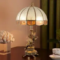 在飛比找Yahoo!奇摩拍賣優惠-全銅法式脫蠟銅臺燈創意音樂天使雕刻銅裝飾客廳書房純黃銅床頭燈