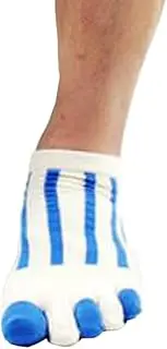 [24station] Mens Blue Air Five Toes Socks Five Fingers Short Socks 1 Pairs