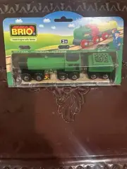 33645 BRIO Wooden Train Green Engine With TENDER NIB! Thomas