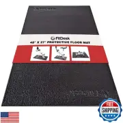 FitDesk Protective Floor Mat - Lightweight PVC Exercise Mat for Carpet and Fl