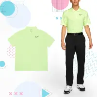 在飛比找momo購物網優惠-【NIKE 耐吉】Polo衫 Golf 男款 螢光綠 黑 高