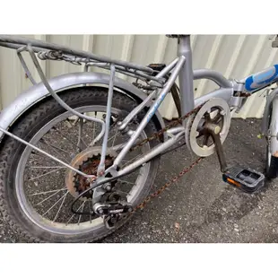 二手 捷安特GIANT 16吋  折疊腳踏車 自行車  白鐵鋼絲6段變速