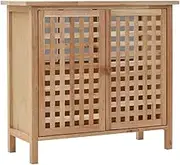 Bathroom Vanity Sink Cabinet Solid Walnut Wood 66x29x61 cm