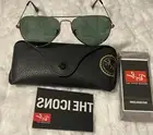 Ray Ban Aviator Sunglasses RB3025 58MM Silver Frame Silver Mirror Lens