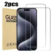Tempered Glass Screen Protector 9H HD For iPhone 15 Pro Max 2PCS 4PCS 5PCS