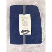 West Elm x Pottery Barn Teen Favorite Tee Organic Sheet Set Navy Blue NEW