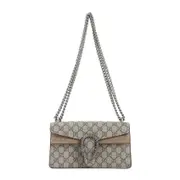 [Gucci] Gucci-Beige Dionysus Polyurethane Shoulder Bag-Donna OS OS