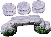ROMISBABA Micro Landscape Bridge Decor Miniature Resin Bridge Model for Bonsai and Garden Stepping Stone