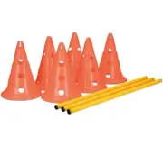 Dog Agility Hurdle Cone Set Portable Canine Agility Training Set