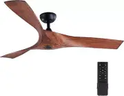 VONLUCE Ceiling Fan No Light, 52" Mid Century Ceiling Fans and Remote Control