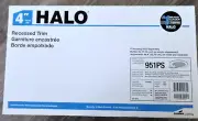 HALO 951PS 4 in. White Recessed Ceiling Light with Lensed Shower Trim (6-Pack)