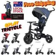 5 In 1 Tricycle Bike Foldable Trike Baby Kids Stroller Toddler Ride-On Toy Gift