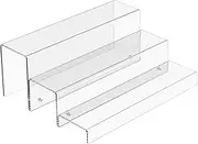 3 Tiers Back Bar Bottle Rack, Display Clear Acrylic Stand, Riser Display Rack Stands for Figures Pop Cupcake, Lotion Holder Cupcake Shot Glass Display Tiered Table Shelf Stand