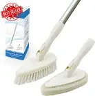 Shower Scrubber Brush 51" Long Handle Tile Tub Grout Bathroom Cleaner