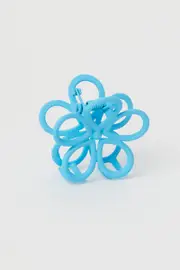 Blue Flower Claw Clip