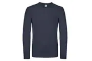 B&C Mens #E150 Long Sleeve T-Shirt (Navy) - UTRW6527