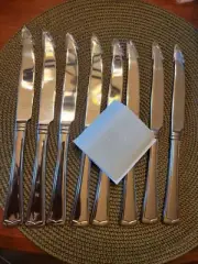 New Set of 8 Lenox Stainless Steel Steak Knives 9.5"