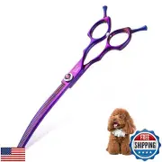 JASON 7.5" Dog Grooming Scissors - Professional Curved Thinning Shears for Gr