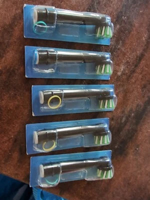Oral-B Cross Action Replacement Black Toothbrush Heads 5pc