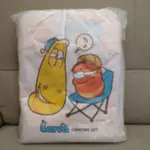 賠售出清 全新 韓國製 LARVA 逗逗蟲睡袋 四季睡袋 兒童睡袋 露營睡袋（幼兒園午睡、露營可用）