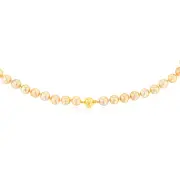 Golden Southsea 6-10mm Pearl Strand with 9ct Yellow Gold Clasp