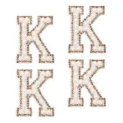 10Pcs Iron on Letters Patches,4.5cm Self Adhesive Patches for Bags Clothing