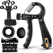 5-Piece Grip Strength Trainer Kit – Hand, Forearm & Finger Exerciser for Recover
